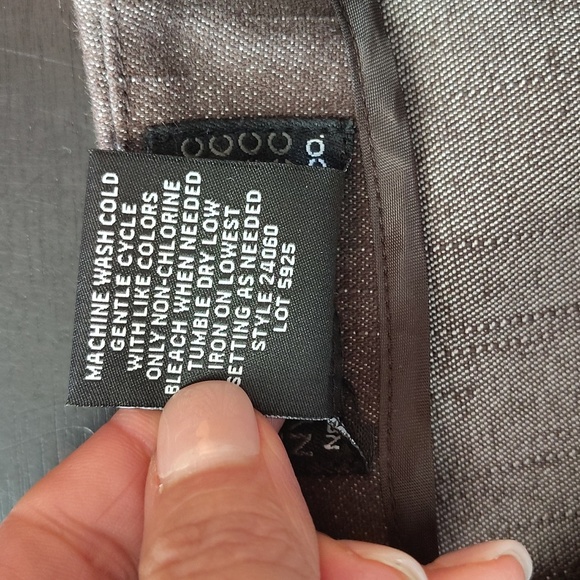 New York Clothing Co Brown 12 A Line Skirt Light Denim Zip Back Flowy Modest - Picture 9 of 9